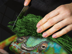 Tempered GLASS Cutting Board 60D01: Chameleon 2