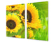 Glass Cutting Board and Worktop Saver D06 Flowers Series: Sunflower 1