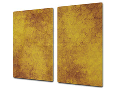 TEMPERED GLASS CHOPPING BOARD – Glass Cutting Board and Worktop Saver D26 Textures and tiles 2 Series:Abstract golden fish scales