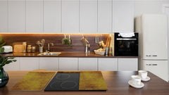 TEMPERED GLASS CHOPPING BOARD – Glass Cutting Board and Worktop Saver D26 Textures and tiles 2 Series:Abstract golden fish scales