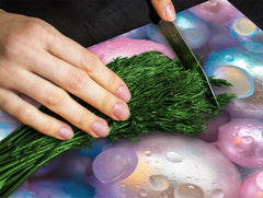 UNIQUE Tempered GLASS Kitchen Board –Scratch Resistant Glass Cutting Board –Glass Countertop MEASURES: SINGLE: 60 x 52 cm (23,62” x 20,47”); DOUBLE: 30 x 52 cm (11,81” x 20,47”); D29 Colourful Variety Series: Shiny pearls 1