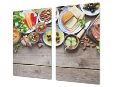 Tempered GLASS Cutting Board 60D16: Breakfast 3