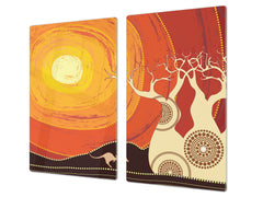 Glass stove top 60D19: Australian desert