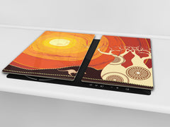 Glass stove top 60D19: Australian desert