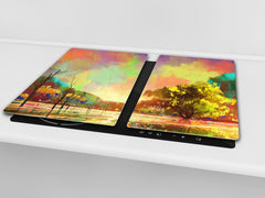 Resistant Glass Cutting Board 60D05B: Colorful park