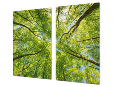 Arbeitsplattenschoner und Nudelbrett 60D08: Baumkronen