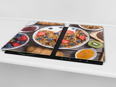 Tempered GLASS Cutting Board 60D16: Sweet breakfast 2