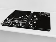 Induction Cooktop cover 60D06A: Flowers theme