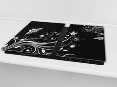 Induction Cooktop cover 60D06A: Flowers theme 2