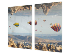Glass Pastry Board 60D18: Balloon flight
