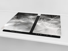 Glass Cutting Board and Worktop Saver D06 Flowers Series: Flower 7