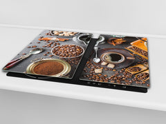 Tabla de cocina de vidrio 60D07: Café 8