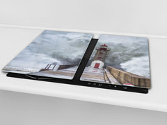 Arbeitsplattenschoner und Nudelbrett 60D08: Leuchtturm