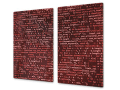 Tempered GLASS Kitchen Board – Impact & Scratch Resistant D10A Textures Series A: Brick wall 35