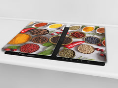 Induction Cooktop Cover Kitchen Board 60D03B: Mosaic of spices 9