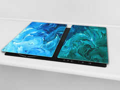 Induktionskochfeldabdeckung 60D14: Blaue Farbe