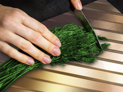 Tempered GLASS Cutting Board – Worktop saver and Pastry Board –- Glass Kitchen Board; MEASURES: SINGLE: 60 x 52 cm (23,62” x 20,47”); DOUBLE: 30 x 52 cm (11,81” x 20,47”); D28 Golden Waves Series: Elegant golden background