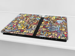 Glaskochfeld 60D19: Buntglas