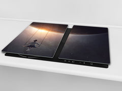 Glass Pastry Board 60D18: Swing in cosmos