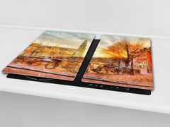 Resistant Glass Cutting Board 60D05B: Old Town