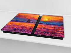 Resistant Glass Cutting Board 60D05B: Dutch windmill