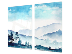 Arbeitsplattenschoner und Nudelbrett 60D08: Berge 1