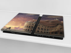 Glass Pastry Board 60D18: Crooked palace