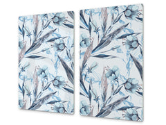 Tagliere e proteggi-piano di lavoro in vetro resistente; D15 Serie Disegni: Trama 138