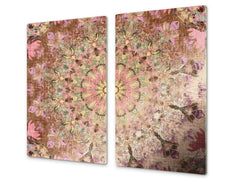 Chopping Board - Induction Cooktop Cover D14 Patterns and Mandalas Series: Texture 187