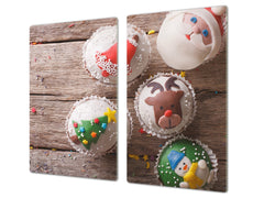 Cubre vitro resistente a golpes y arañazos ; Serie Navidad D20 Magdalenas de navidad