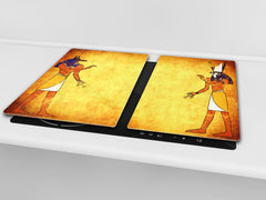 Glass Cutting Board 60D15: Hieroglyphs 5