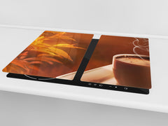 KITCHEN BOARD & Induction Cooktop Cover D05 Coffee Series: Coffee 27