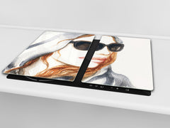 Glass stove top 60D19: Woman 8