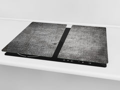 Tabla de cortar de VIDRIO templado – Resistente a golpes y arañazos - D10B Serie Texturas B: Vaqueros