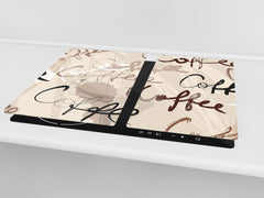 KITCHEN BOARD & Induction Cooktop Cover D05 Coffee Series: Coffee 64