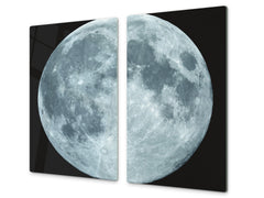 Tempered GLASS Kitchen Board D09 Other: Full Moon