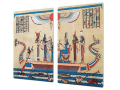 Glass Cutting Board 60D15: Egyptian figures 2