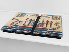Glass Cutting Board 60D15: Egyptian figures 2