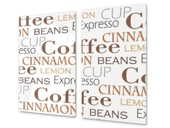 KITCHEN BOARD & Induction Cooktop Cover D05 Coffee Series: Coffee 79