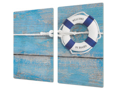 Tempered GLASS Cutting Board 60D10: Lifebuoy