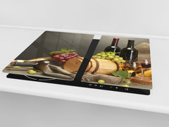 Chopping Board - Induction Cooktop Cover D04 Drinks Series: Wine 22