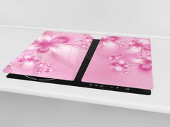 Glass Cutting Board and Worktop Saver D06 Flowers Series: Abstract art 15