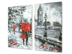 Worktop saver and Pastry Board D13 Images: Big Ben red umbrella