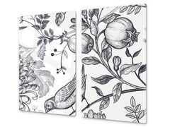 Tagliere in vetro temperato; D15 Serie Disegni: Disegno 52