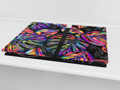 Tagliere in vetro temperato; D15 Serie Disegni: Disegno 68