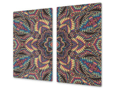 Chopping Board - Induction Cooktop Cover D14 Patterns and Mandalas Series: Decoration 4