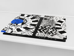 Tempered GLASS Cutting Board – Worktop saver D15 Drawings Series: Drawing 47