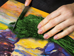 Glass Pastry Board 60D18: Azure Window