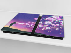 Glass Pastry Board 60D18: Soap bubbles