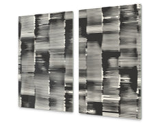 Asse da cucina in VETRO temperato – Tagliere in vetro; D09 Serie Diversi: Grigio 8